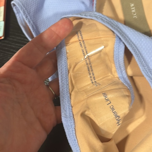 J.Crew periwinkle highrise full coverage swim bottom Rick Rack Trim red trim XXS - Picture 6 of 9